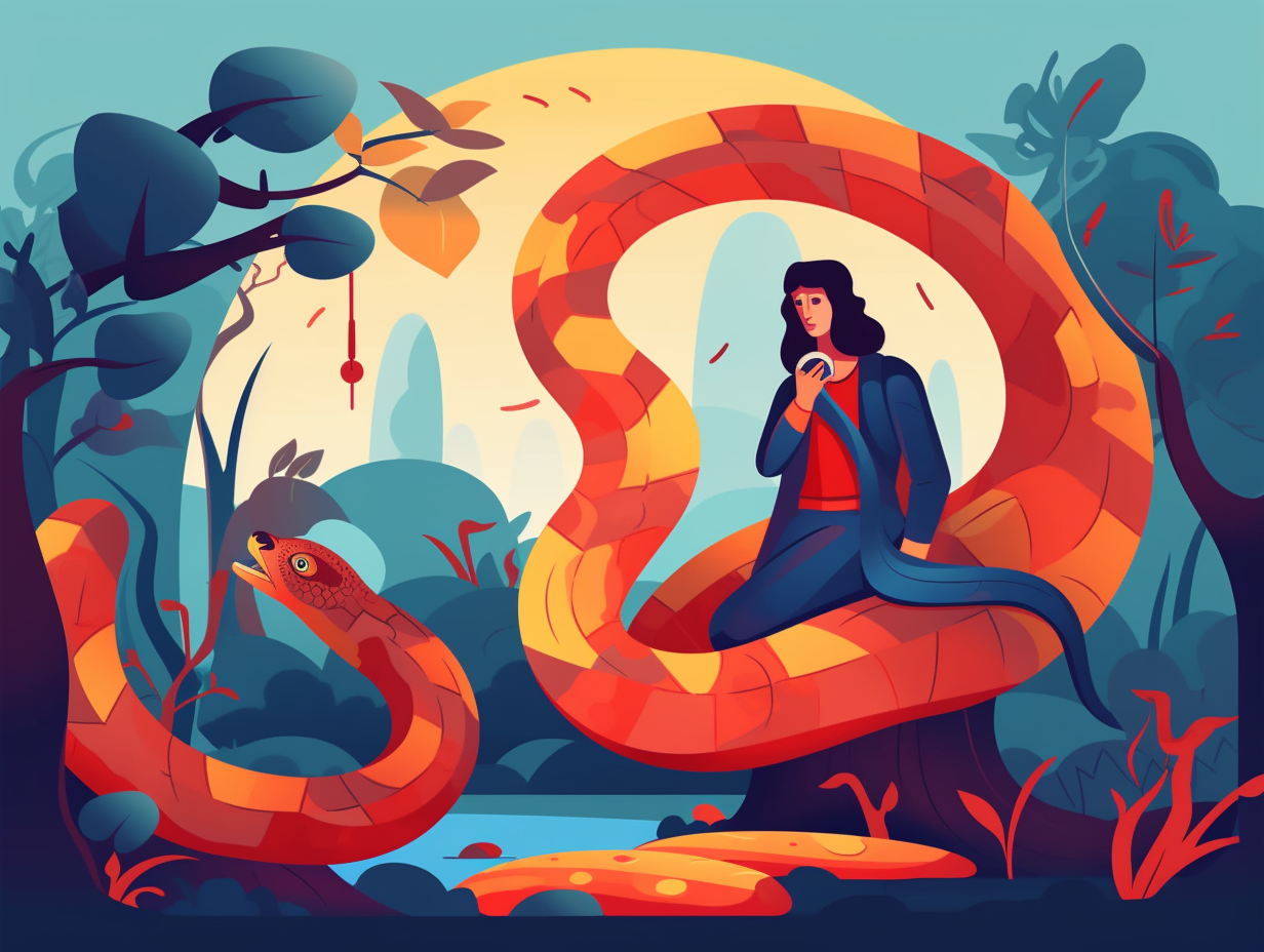 illustration of snakes