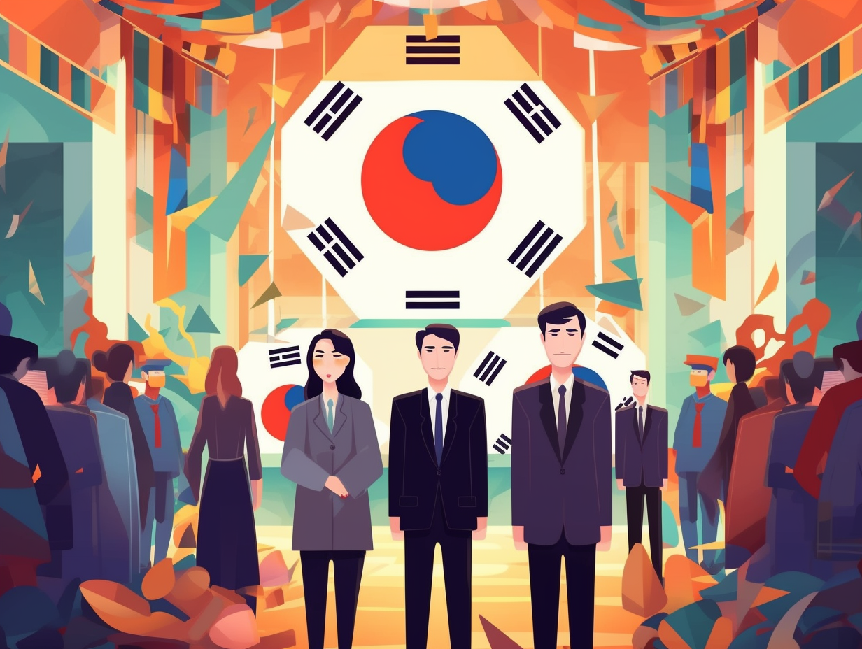 illustration of south-koreas-government