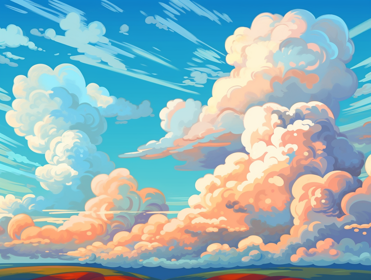 illustration of stratocumulus-clouds