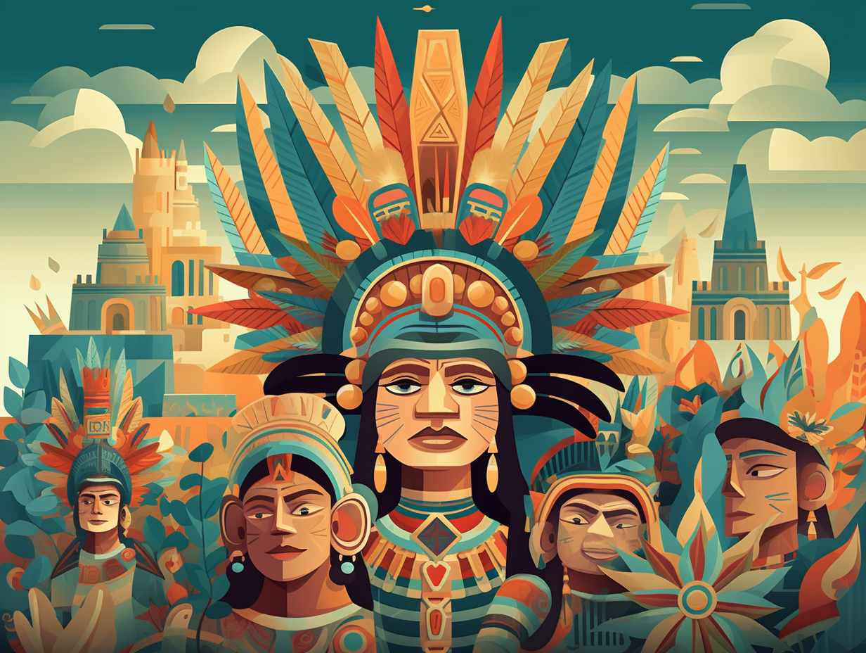 illustration of tenochtitlan