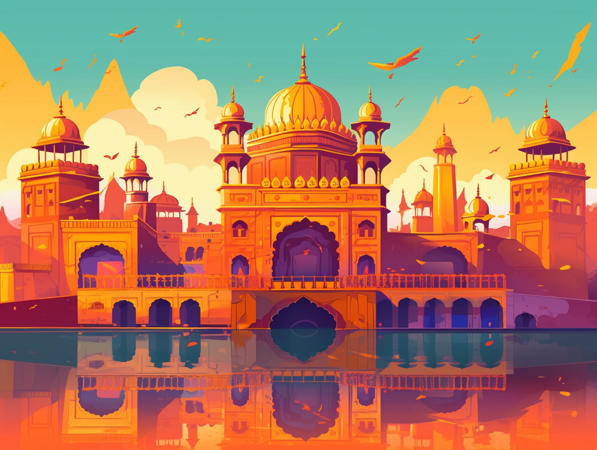 illustration of the-golden-temple