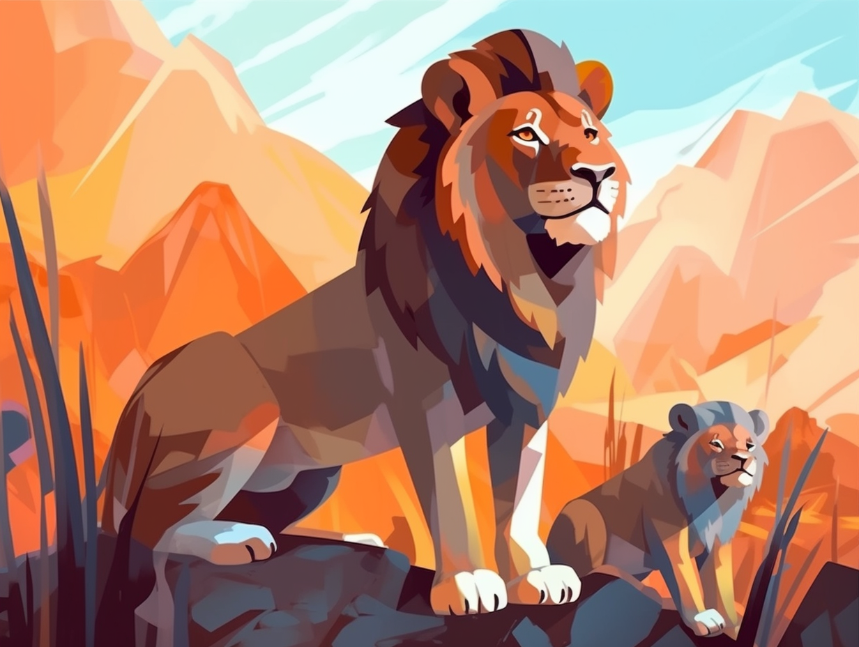illustration of the-lion-king