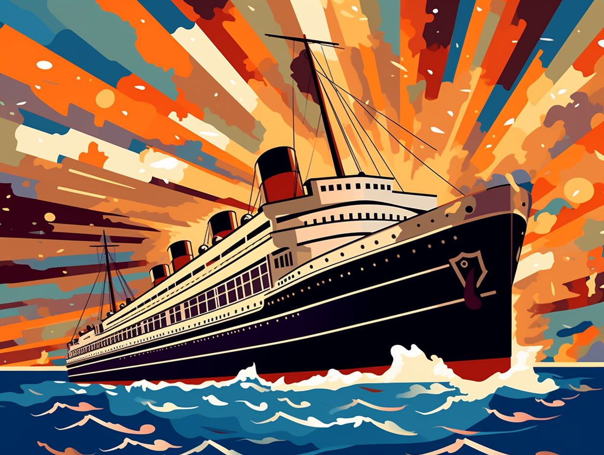 illustration of the-lusitania