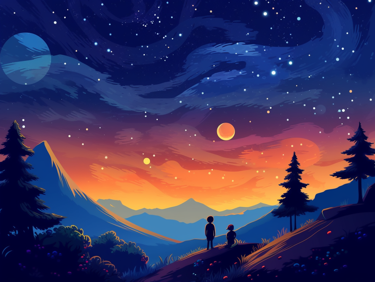 illustration of the-milky-way-galaxy-for-kids