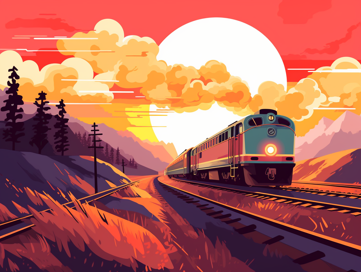 illustration of the-trans-siberian-railroad