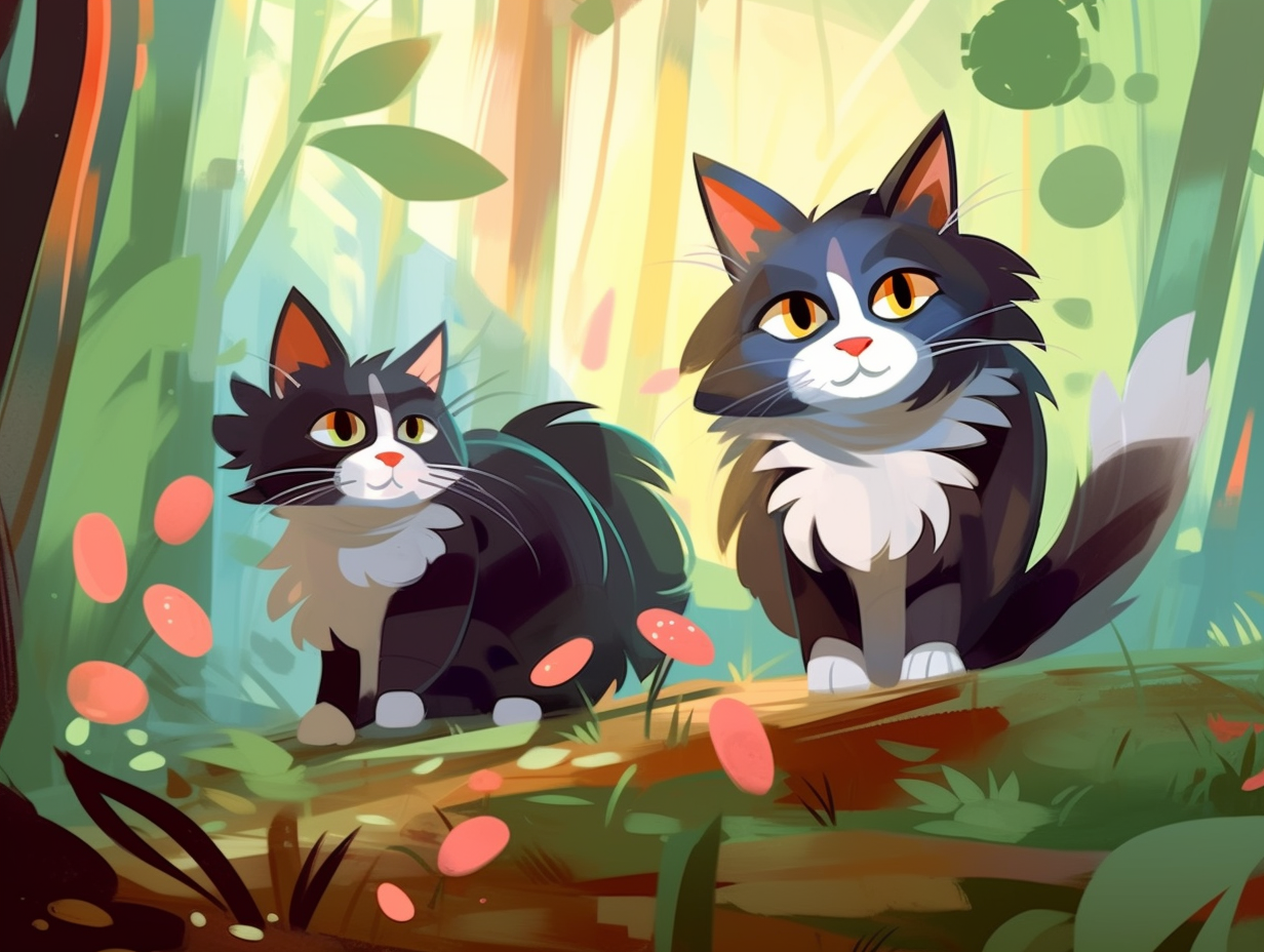 illustration of tortoiseshell-cats