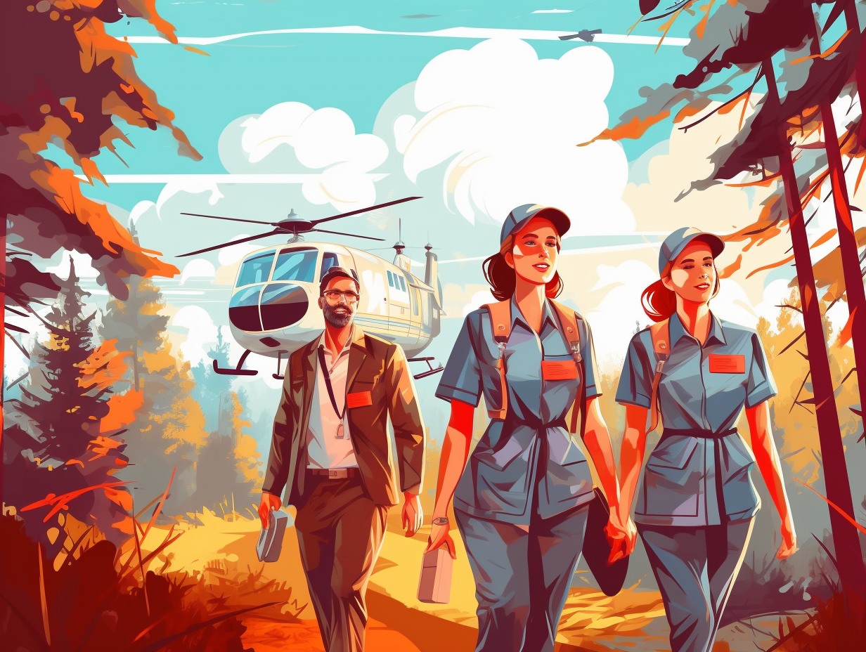 illustration of travel-nurses