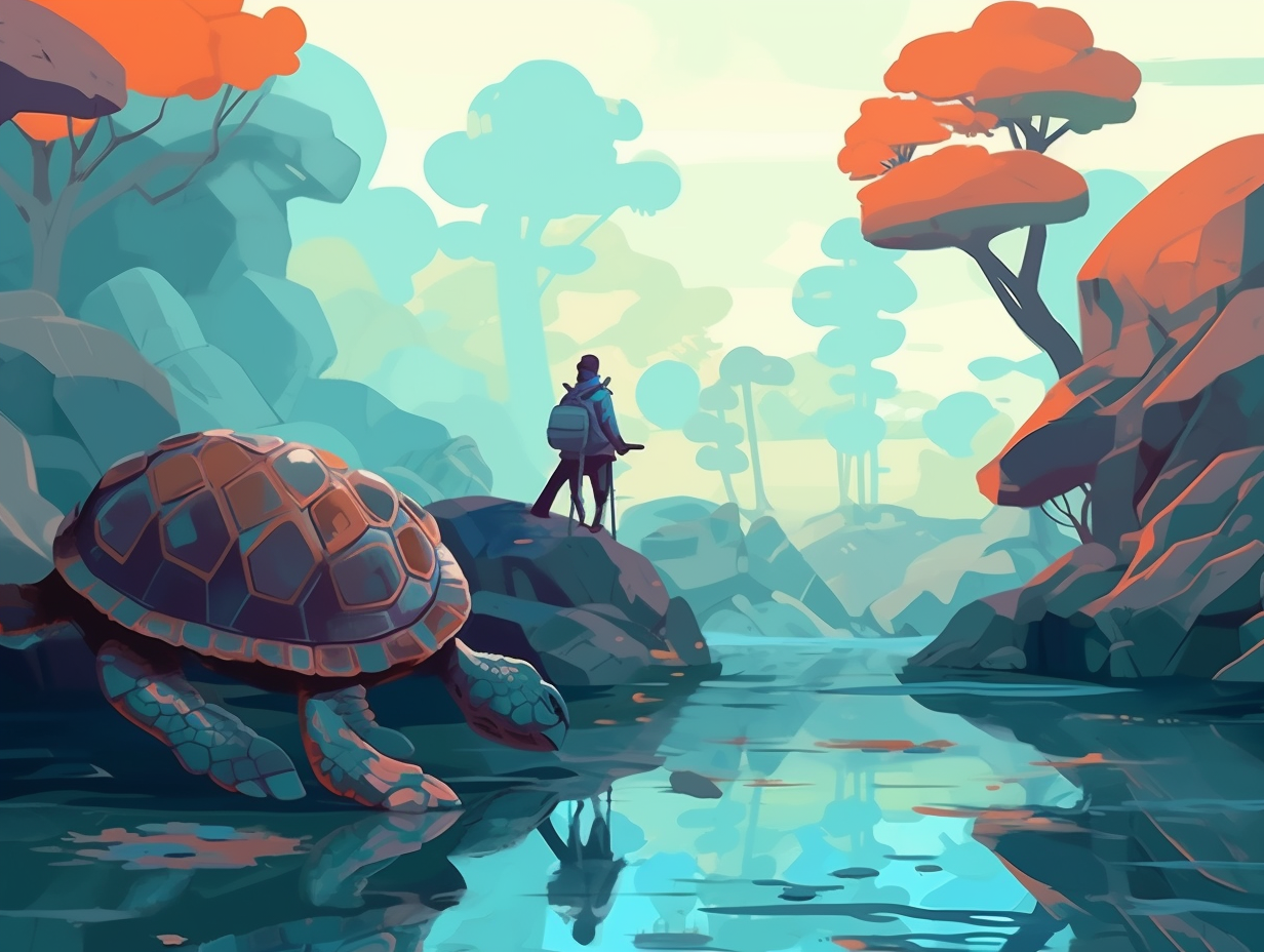 illustration of turtles
