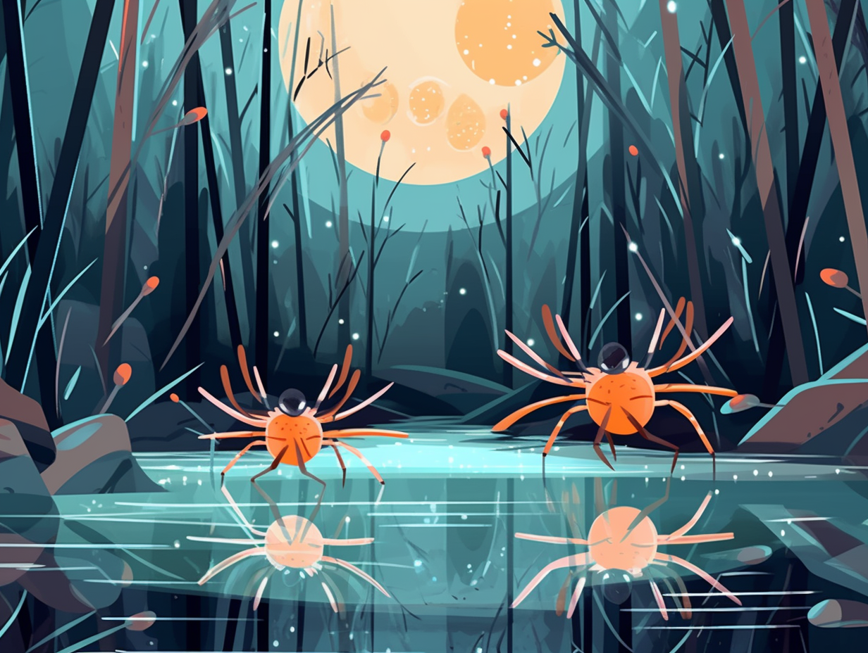 Bubble-Living Spiders